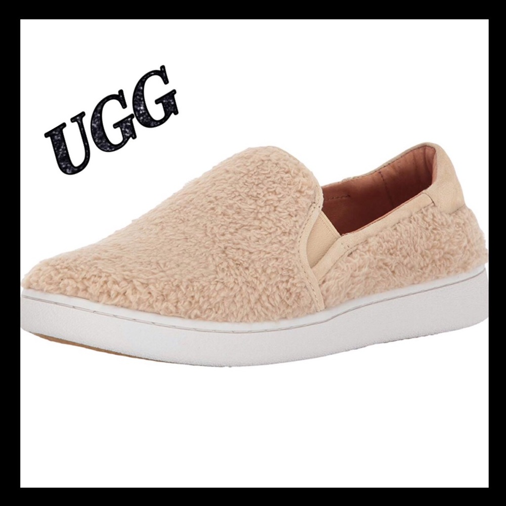 Authentic UGG faux sheepskin slip on sneakers - Picture 2 of 8